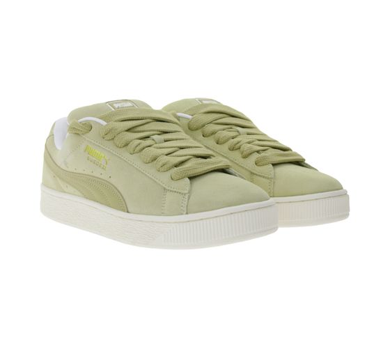PUMA Suede XL Suede Sneaker with Padded Collar and Tongue Lace-Up Shoes 395205 05 Beige