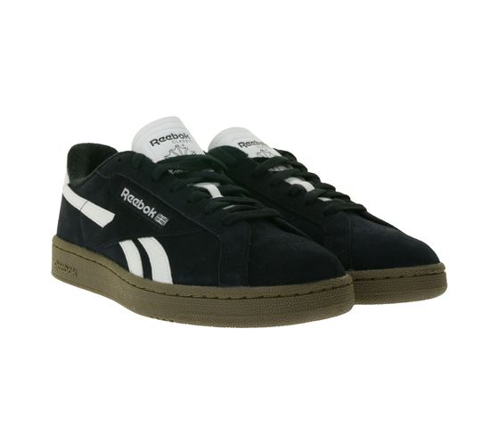 Reebok Club C Grounds UK Men's Sneakers Tennis-inspired genuine leather shoes with vintage accents 100033053 Black/White