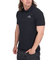 Polo Kappa de algodón para hombre (paquete de 2), con bordado pequeño, de manga corta, de punto piqué, 303173NC, blanco, negro, azul oscuro o verde