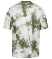 Camiseta RE:COVERED X NFL Seattle Seahawks para hombre con logo estampado, cuello redondo de algodón, efecto tie-dye gris o verde