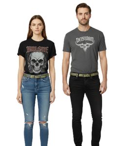 Cinturón Slipknot para mujer u hombre: Elegante cinturón de cuero, informal, marrón