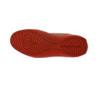 Baskets PHINOMEN pour homme et femme, fabriquées à la main en Italie, aspect Saffiano, cuir véritable, rouge