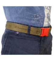 Pack económico de 3 cinturones Champion para hombre y mujer con hebilla a presión, moderno cinturón para uso diario con el logotipo de la marca, 123 cm, CM3-0805-340, verde oliva