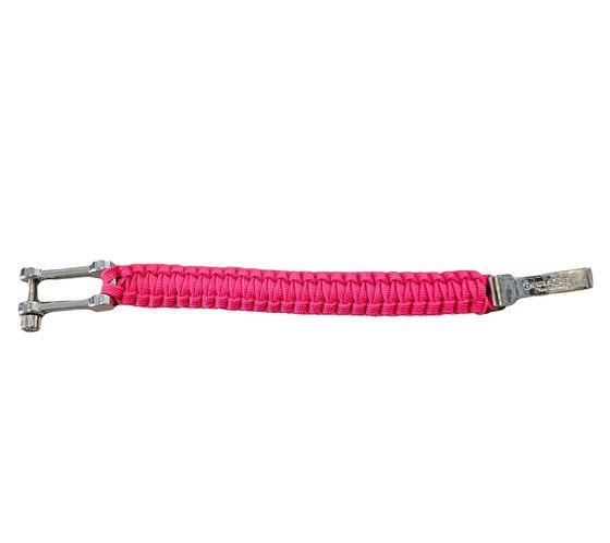I-BRACE Paracord Armband Survival-Seil zum Armband geflochten aus reißfestem Parachute Pink