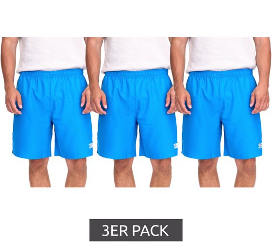 Lot de 3 shorts d'entraînement Outfitter OCEAN FABRICS pour homme, pantalon de sport durable Tahi Match OUT-M-1032-OTW Bleu