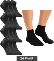 24 pares de calcetines deportivos JACK & JONES Short Sock, calcetines de algodón, pack económico 12260511 Negro