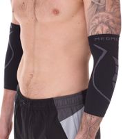 3 paires de coudières et jambières de compression Megmeister 23-32 mmHg MER002 Noir/Gris