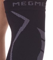 3 paires de coudières et jambières de compression Megmeister 23-32 mmHg MER002 Noir/Gris