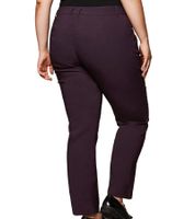 Pack de 2 pantalones elásticos sheego Bengaline, modernos pantalones casuales para mujer, talla corta, tallas grandes, 133991 rojo vino