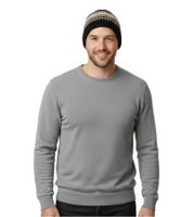 Gorro de crochet unisex Trust Co, gorro de invierno, gorro de punto suave con rayas, gorro de algodón, azul marino/blanco, marrón/blanco, caqui/blanco o azul marino/rojo