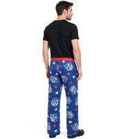 2er Sparpack RE:COVERED X NFL Shield and Stars Loungepants Herren Schlafanzug-Hose mit NFL-Logo Baumwolle Pyjama-Hose RCNFL1401 Blau