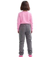3-pack children's jeans for girls, thermal jeans, ankle-length cotton trousers, casual jeans, 938179 gray