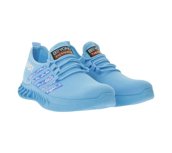 BEYOND THE RAINBOW Herren Freizeit-Sneaker mit NASA Schriftzug Alltags-Schuhe Turnschuhe CSK2041 Blau