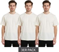 Pack económico de 3 camisetas blancas de la Liga Europea de Fútbol en blanco antiguo