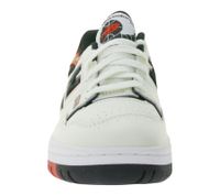 New Balance 550 Damen Echtleder-Sneaker mit perforiertem Upper Low-Top Schuhe mit Ortholite-Innensohle BB550STR Weiß/Rot/Schwarz