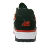 New Balance 550 Damen Echtleder-Sneaker mit perforiertem Upper Low-Top Schuhe mit Ortholite-Innensohle BB550STR Weiß/Rot/Schwarz