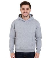 Pack de 2 sudaderas con capucha de la Liga Europea de Fútbol para hombre con bolsillos tipo canguro, de algodón, color gris jaspeado