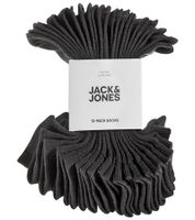 12 pares de calcetines deportivos JACK & JONES Short Sock para mujer, calcetines de algodón 12260511 en negro o gris