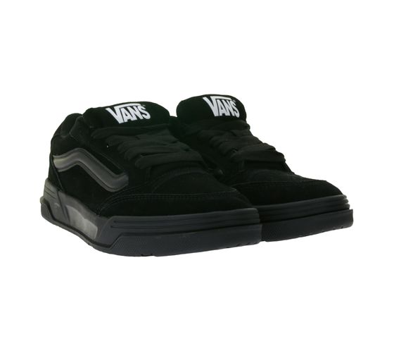 Scarpe skater VANS Hylane da uomo in camoscio effetto scamosciato con strisce Vans 3D, stringate, VN000D1JBKA1, nere