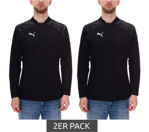 Confezione da 2 maglioni da uomo PUMA teamCup con tecnologia DryCell, maglia da allenamento, grafica, maglia sportiva, maglione fitness, attrezzatura sportiva, 657982 03 Nero