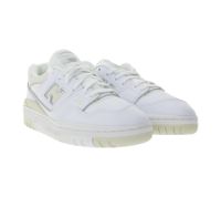 New Balance 550 Sneakers da donna e bambino, in vera pelle con soletta Ortholite, stile retrò, GSB550BK Bianco