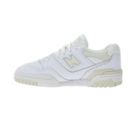 New Balance 550 Sneakers da donna e bambino, in vera pelle con soletta Ortholite, stile retrò, GSB550BK Bianco