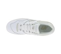 New Balance 550 Sneakers da donna e bambino, in vera pelle con soletta Ortholite, stile retrò, GSB550BK Bianco