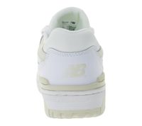 New Balance 550 Sneakers da donna e bambino, in vera pelle con soletta Ortholite, stile retrò, GSB550BK Bianco