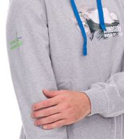 2er Sparpack green SYLT "WINDSURF WORLD CUP SYLT " Baumwoll-Hoodie Langarm für Herren mit Prints 0100-010 Grau