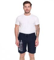2er Sparpack GEOGRAPHICAL NORWAY Quara Herren Badehose Schwimm-Hose mit Logo-Print Bade-Shorts mit Taschen Schwimm-Shorts 001 Navy