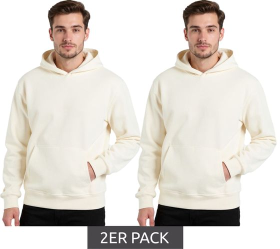 Pack económico de 2 sudaderas de algodón de la Liga Europea de Fútbol en blanco antiguo