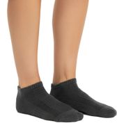 12 Paar TASTIQ Damen Sneaker-Socken schlichte Baumwoll-Socken in Geschenkbox Kinder Sport-Socken Grau oder Schwarz