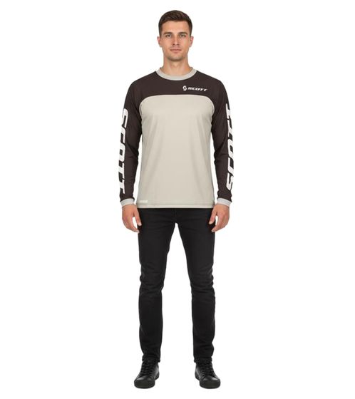 Camiseta de Motocross SCOTT X-Plore Swap para Hombre, Camiseta de Ciclismo de Manga Larga con Coderas Acolchadas, 292378 1001 Negro/Gris Camiseta de Motocross SCOTT X-Plore Swap para Hombre, Camiseta de Ciclismo de Manga Larga con Coderas Acolchadas, 292378 1001 Negro/Gris