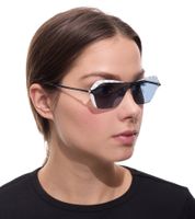 Confezione da 2 occhiali da sole Adidas da donna, occhiali da sole a specchio, occhiali da sole da spiaggia con lenti rettangolari, occhiali da sole senza montatura con logo del marchio, categoria filtro 2, occhiali da sole da 