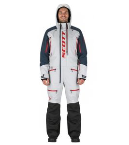 SCOTT DS Shell Dryo Monosuit Herren Winter-/Schneemobil-Einteiler mit DRYOsphere Membran Motorfahrten im Schnee Winter-Offroad-Einsatz 273259 6761 Weiß/Navy SCOTT DS Shell Dryo Monosuit Herren Winter-/Schneemobil-Einteiler mit DRYOsphere Membran Motorfahrten im Schnee Winter-Offroad-Einsatz 273259 6761 Weiß/Navy