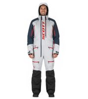 SCOTT DS Shell Dryo Monosuit Men's Winter/Snowmobile One-Piece Suit with DRYOsphere Membrane Motoring in Snow Winter Off-Road Use 273259 6761 White/Navy SCOTT DS Shell Dryo Monosuit Men's Winter/Snowmobile One-Piece Suit with DRYOsphere Membrane Motoring in Snow Winter Off-Road Use 273259 6761 White/Navy