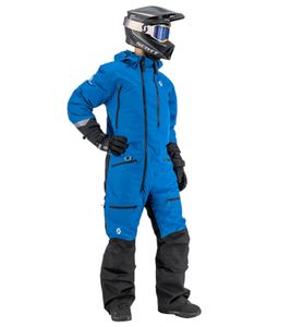 SCOTT Roop Dryo Monosuit Herren Winter-/Schneemobil-Einteiler mit DRYOsphere Membran Motorfahrten im Schnee Winter-Offroad-Einsatz 278409 7159 Blau/Schwarz
