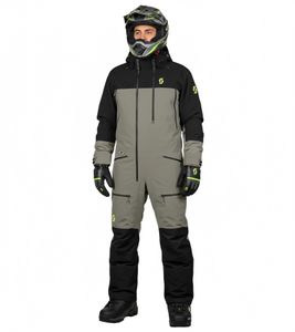 SCOTT Roop Dryo Monosuit Men's Winter/Snowmobile One-Piece Suit with DRYOsphere Membrane for Snow Motoring and Winter Off-Road Use 278409 7657 Beige-Gray/Black SCOTT Roop Dryo Monosuit Men's Winter/Snowmobile One-Piece Suit with DRYOsphere Membrane for Snow Motoring and Winter Off-Road Use 278409 7657 Beige-Gray/Black
