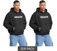 2er Sparpack DEF MERCH Hoodies tiefschwarz