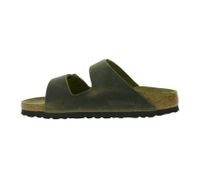 BIRKENSTOCK Arizona genuine leather slippers for women and men, made in Germany, narrow width 51463, 352203, or 1027039 in taupe gray, khaki, or brown