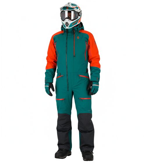 SCOTT DS-I Dryo Monosuit Men's Winter/Snowmobile One-Piece Suit with DRYOsphere Membrane for Snow Motoring and Winter Off-Road Use 273258 6640 Green/Orange SCOTT DS-I Dryo Monosuit Men's Winter/Snowmobile One-Piece Suit with DRYOsphere Membrane for Snow Motoring and Winter Off-Road Use 273258 6640 Green/Orange