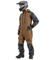 SCOTT DS Flex Dryo Monosuit Men's Winter/Snowmobile One-Piece Suit with Water-Resistant YKK Aquaguard Zippers. Snowmobiling and Winter Off-Road Use. 278410 7056 Brown/Black SCOTT DS Flex Dryo Monosuit Men's Winter/Snowmobile One-Piece Suit with Water-Resistant YKK Aquaguard Zippers. Snowmobiling and Winter Off-Road Use. 278410 7056 Brown/Black