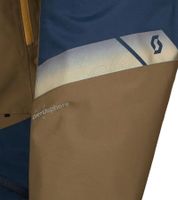 SCOTT DS Shell Dryo Monosuit Herren Winter-/Schneemobil-Einteiler mit DRYOsphere 2L-Membran Motorfahrten im Schnee Winter-Offroad-Einsatz 292391 7030 Braun/Blau