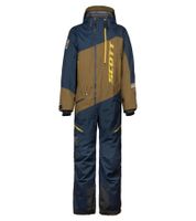 SCOTT DS Shell Dryo Monosuit Herren Winter-/Schneemobil-Einteiler mit DRYOsphere 2L-Membran Motorfahrten im Schnee Winter-Offroad-Einsatz 292391 7030 Braun/Blau