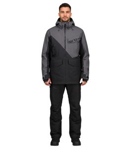 Chaqueta de esquí SCOTT XT Shell Dryo para hombre, chaqueta para moto de nieve, columna de agua de 10.000 mm, chaqueta de snowboard 278413 6760 Gris/Negro Chaqueta de esquí SCOTT XT Shell Dryo para hombre, chaqueta para moto de nieve, columna de agua de 10.000 mm, chaqueta de snowboard 278413 6760 Gris/Negro