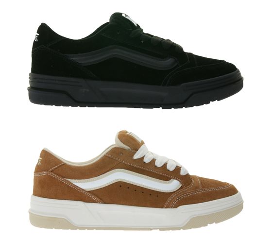 VANS Hylane Herren Sneaker in Veloursleder-Optik Skater-Schuhe mit 3D-Vansstreifen Schnür-Schuhe VN000D1JB Schwarz oder Braun