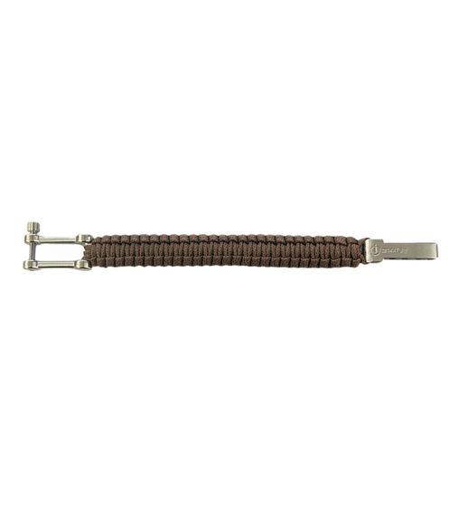 I-BRACE Paracord Armband Survival-Seil zum Armband geflochten aus reißfestem Parachute Braun