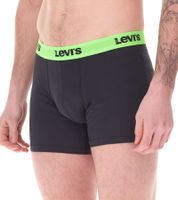 14-pack of LEVI'S men's cotton boxer shorts with colorful accents on the waistband, in a gift box 701225625 001 Black/Green/Blue/Red
