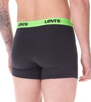 14-pack of LEVI'S men's cotton boxer shorts with colorful accents on the waistband, in a gift box 701225625 001 Black/Green/Blue/Red