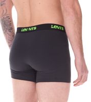 14-pack of LEVI'S men's cotton boxer shorts with colorful accents on the waistband, in a gift box 701225625 001 Black/Green/Blue/Red